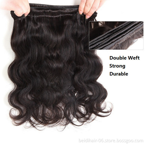 Body Wave Human Hair Bundles Virgin Hair with Closure Lace Frontals Vendors mink brazilian peruvian weave free shipping
